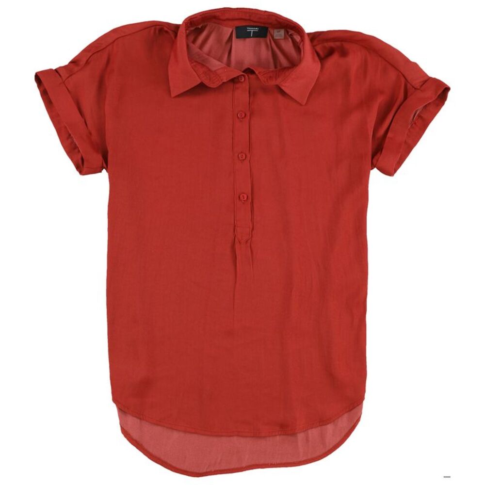 T Tahari Womens Solid Tunic Blouse, NWT